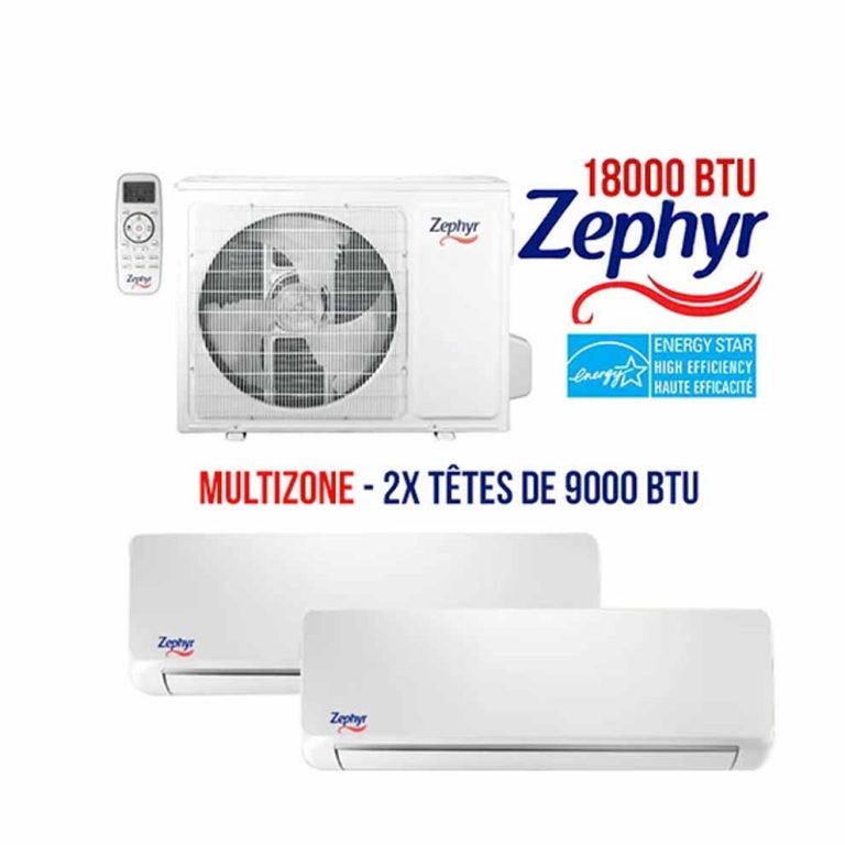 Lire la suite à propos de l’article ZEPHYR MULTIZONE 22 SEER – CHAUFFAGE -25C